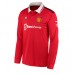Cheap Manchester United Home Football Shirt 2022-23 Long Sleeve